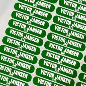 65 Stickers rectangulares 1.75x0.5 pulgadas