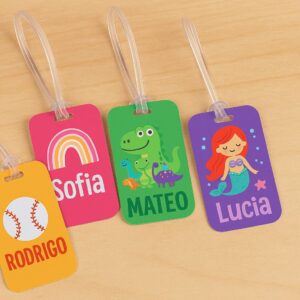 Tags acrílico fondo blanco impresión full color (2 unidades)